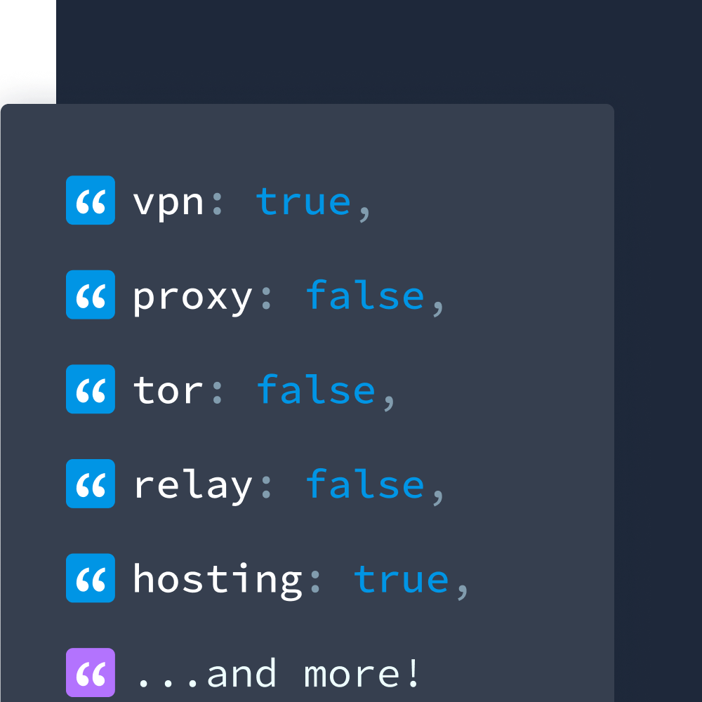 Detect the use of privacy tools with IPinfo