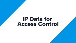 IP address data for access control