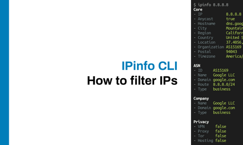 How to filter IPs