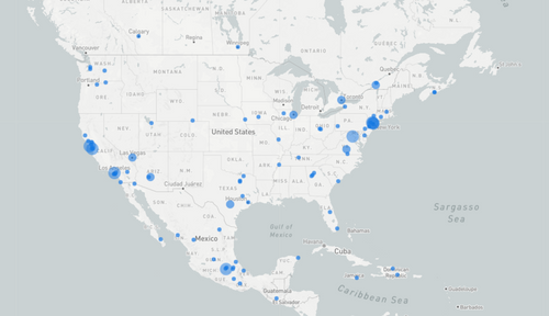 How many IPs changed geolocation over a year